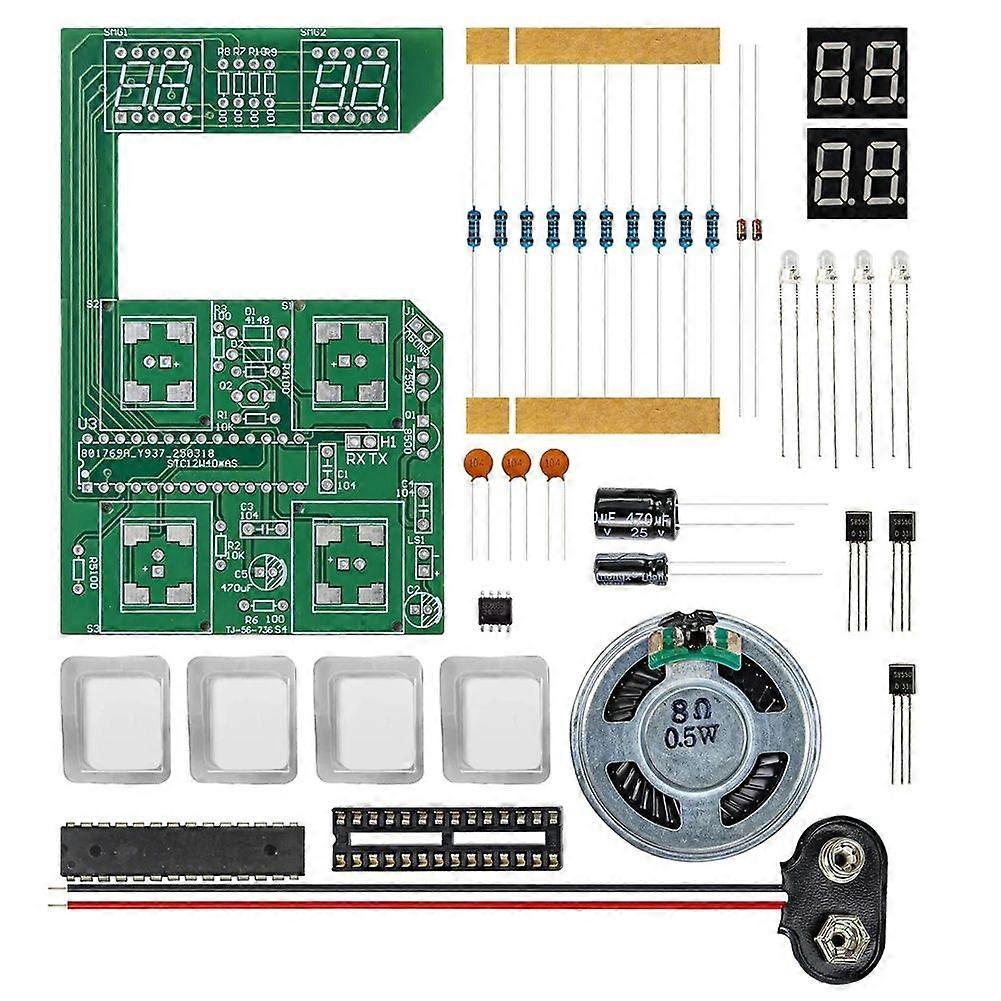 DIY Memory Training Game Console Electronic Soldering Kit Teaching Practical Training Exercises Circuit Board Loose Part