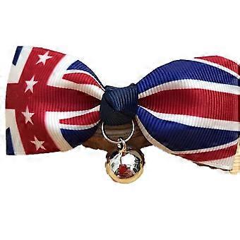 Pxcl Britischer Stil Haustier Fliege Fliege Glocke Halsband Katze Hund Bell Schmuck Halsband