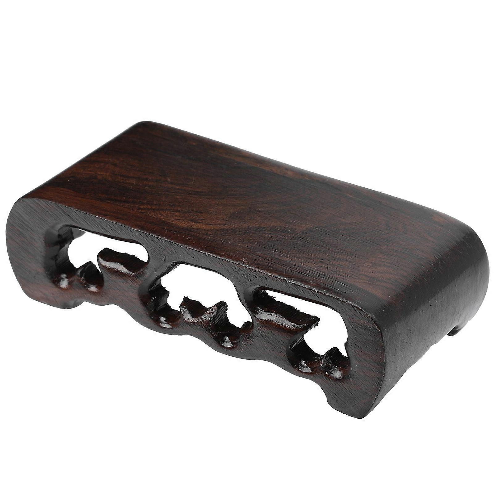 Vase Bonsai Base Rectangular Shape Pedestal for 5Pcs Wooden Display