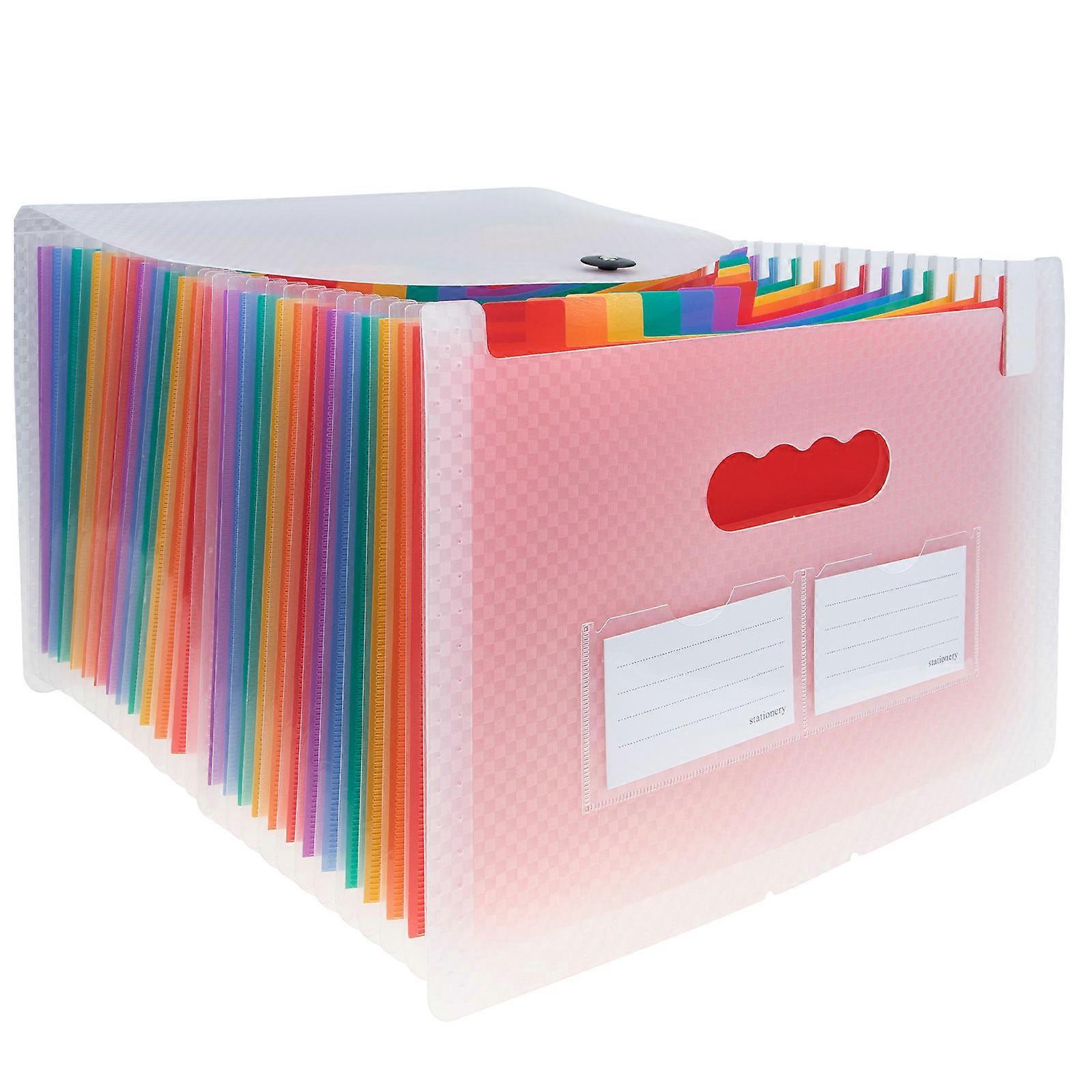 Expanding File Folder Organizer for Filing Documents Plastic