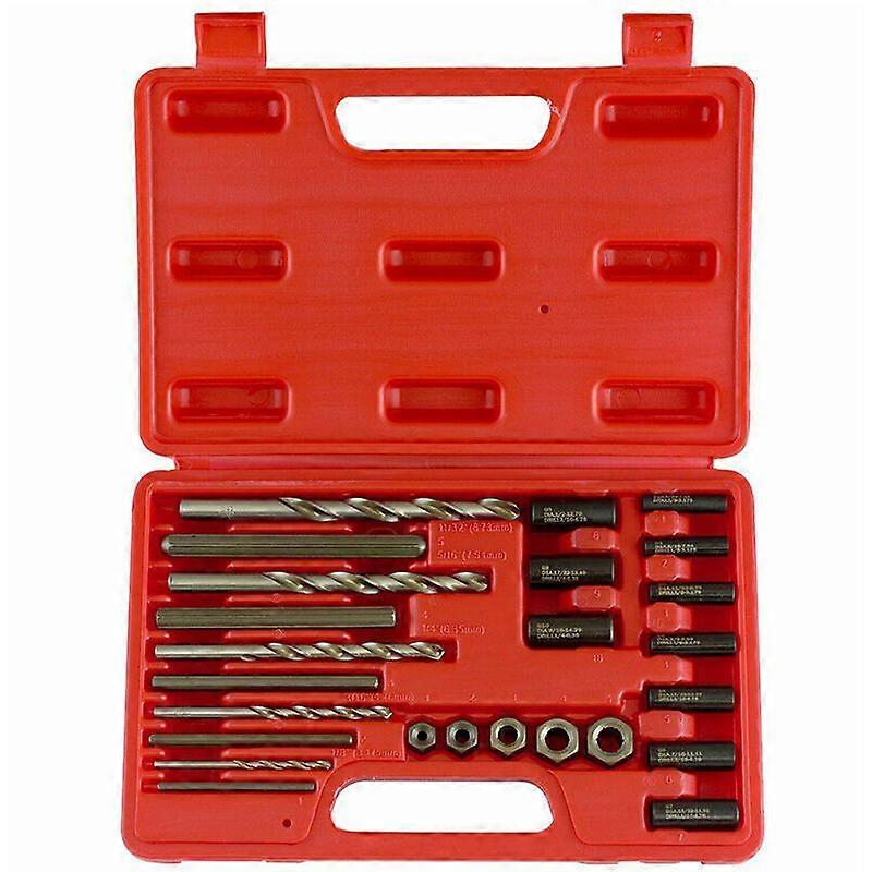 25-piece screw extractor special tool set (red box)