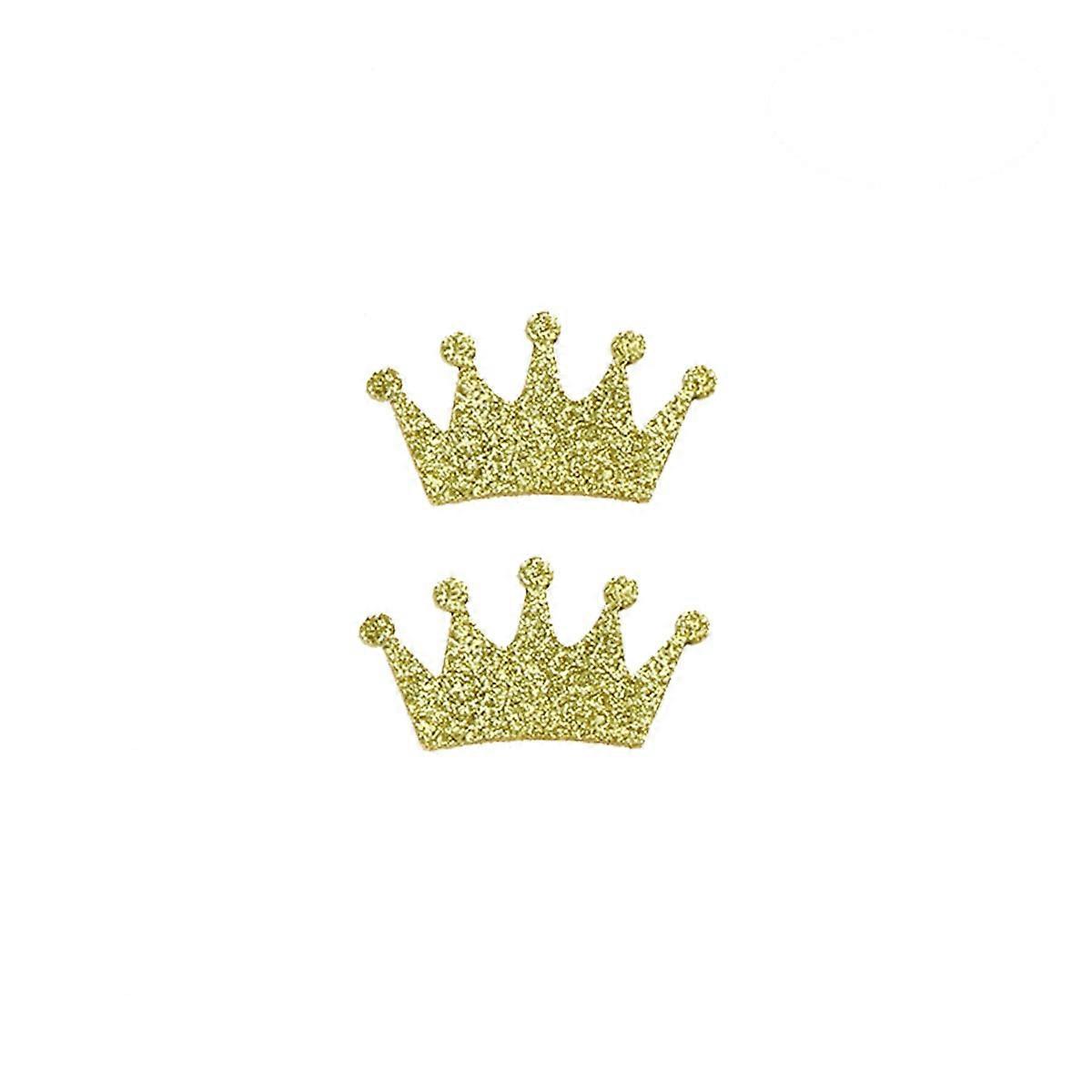 Scattering Confetti Golden Crown Shape Confetti for Decor 100Pcs Set