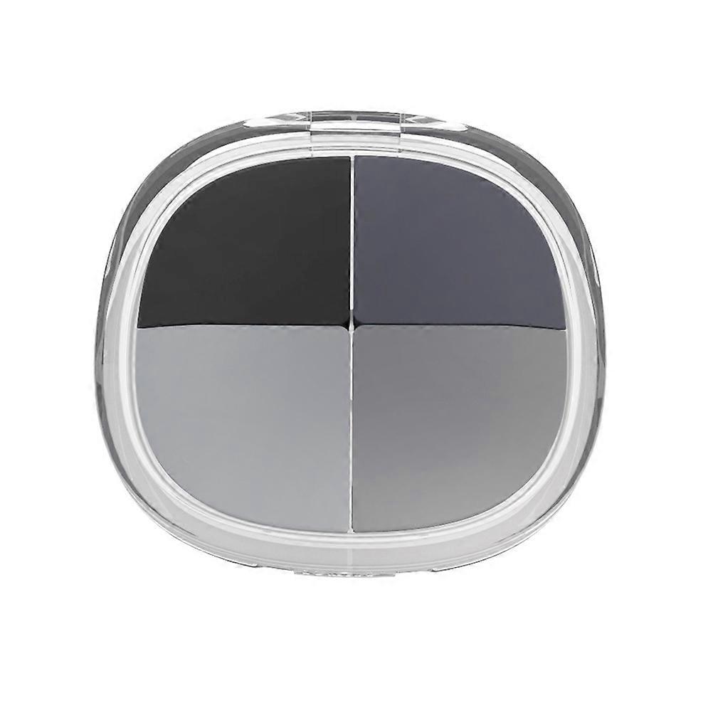 Plastic Pill Case Container Grey for Pill Storage with 4 Compartments