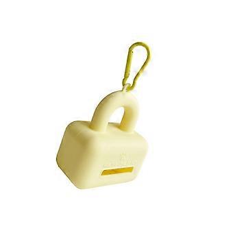 Dog Poop Bag Holder Leash Attachment Easy Clip Dog Poop Waste Bags Easy to Carry Multiple Use  Yellow