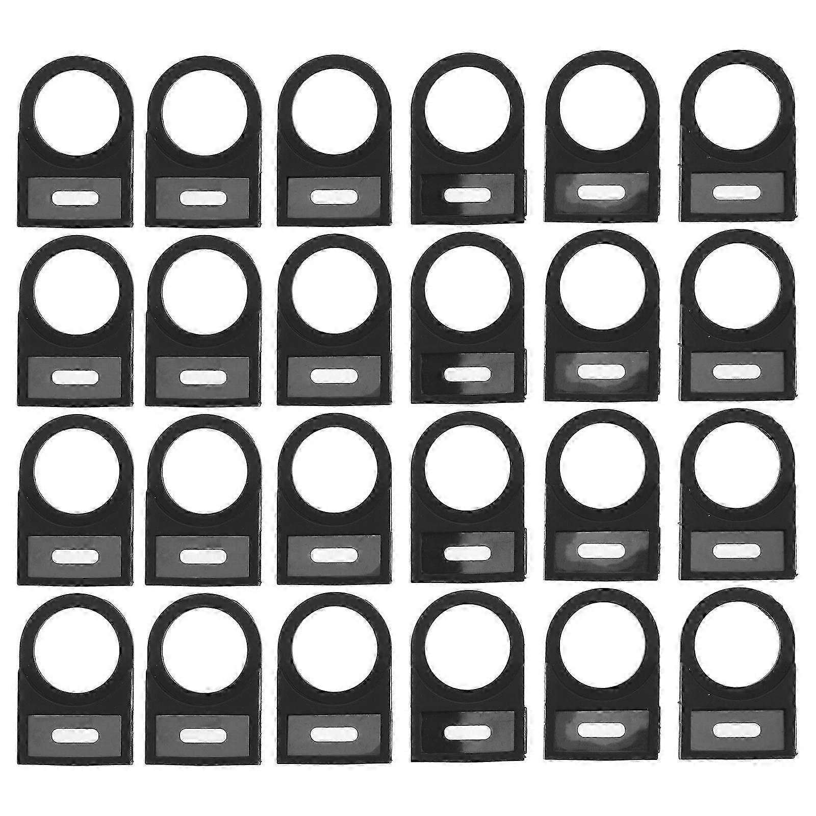 22mm Push Button Switch Indicator Labels, Plastic Side-Insert Frame for Start Stop Notice, Compatible with 22mm Buttons, 100-Pack