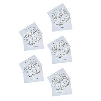 Weiße Maniküre-Nagelpräsentationskarten aus Papier, 20 Stück, für den Salongebrauch