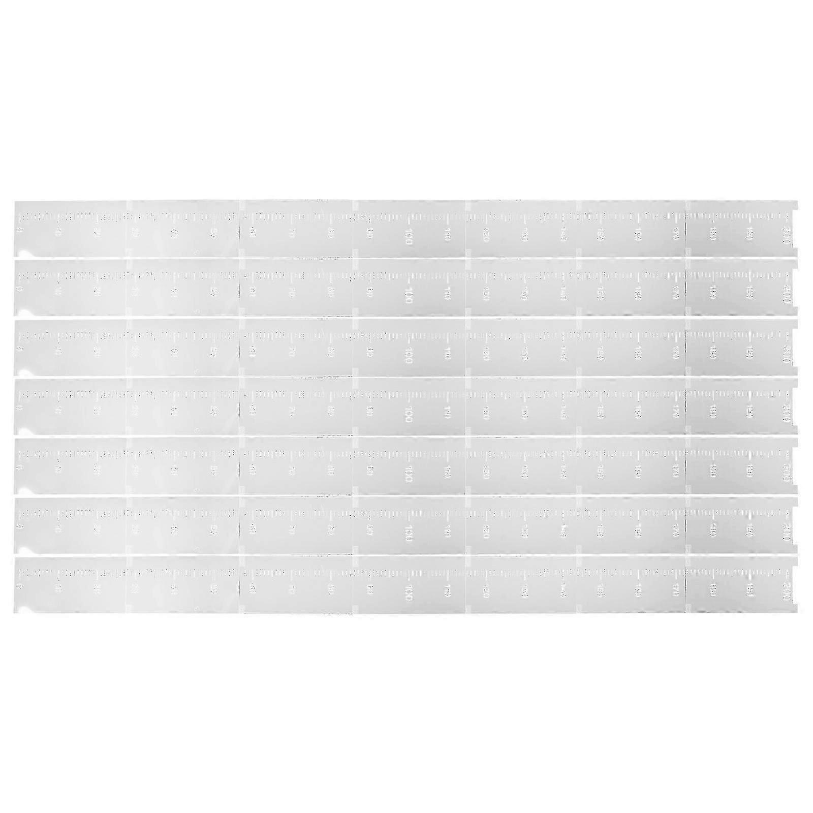 Child Height Tracker Using 7Pcs Hollow Scale Ruler Stencil Templates