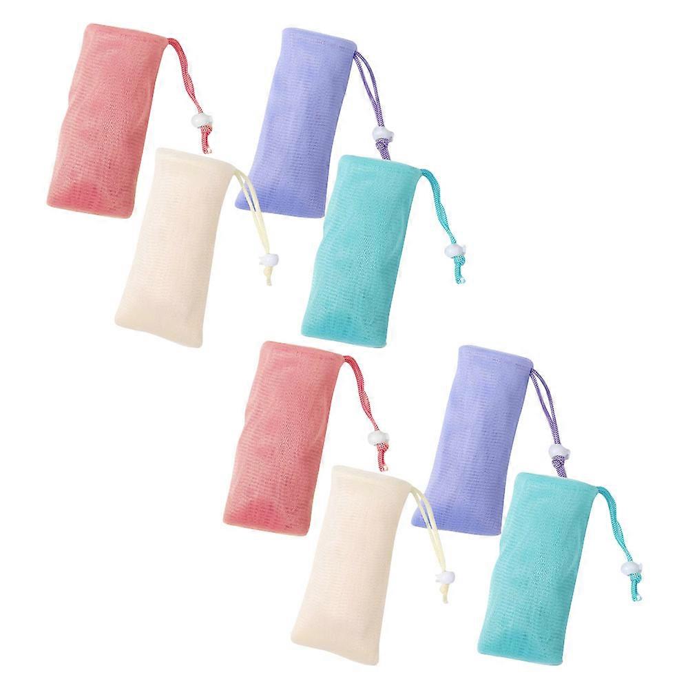 Durable Drawstring Soap Holder Bag for Soap Storage 8Pcs Assorted Colors
