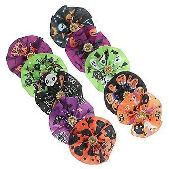 Fiori decorativi per collari per cani, 10 pezzi assortiti.