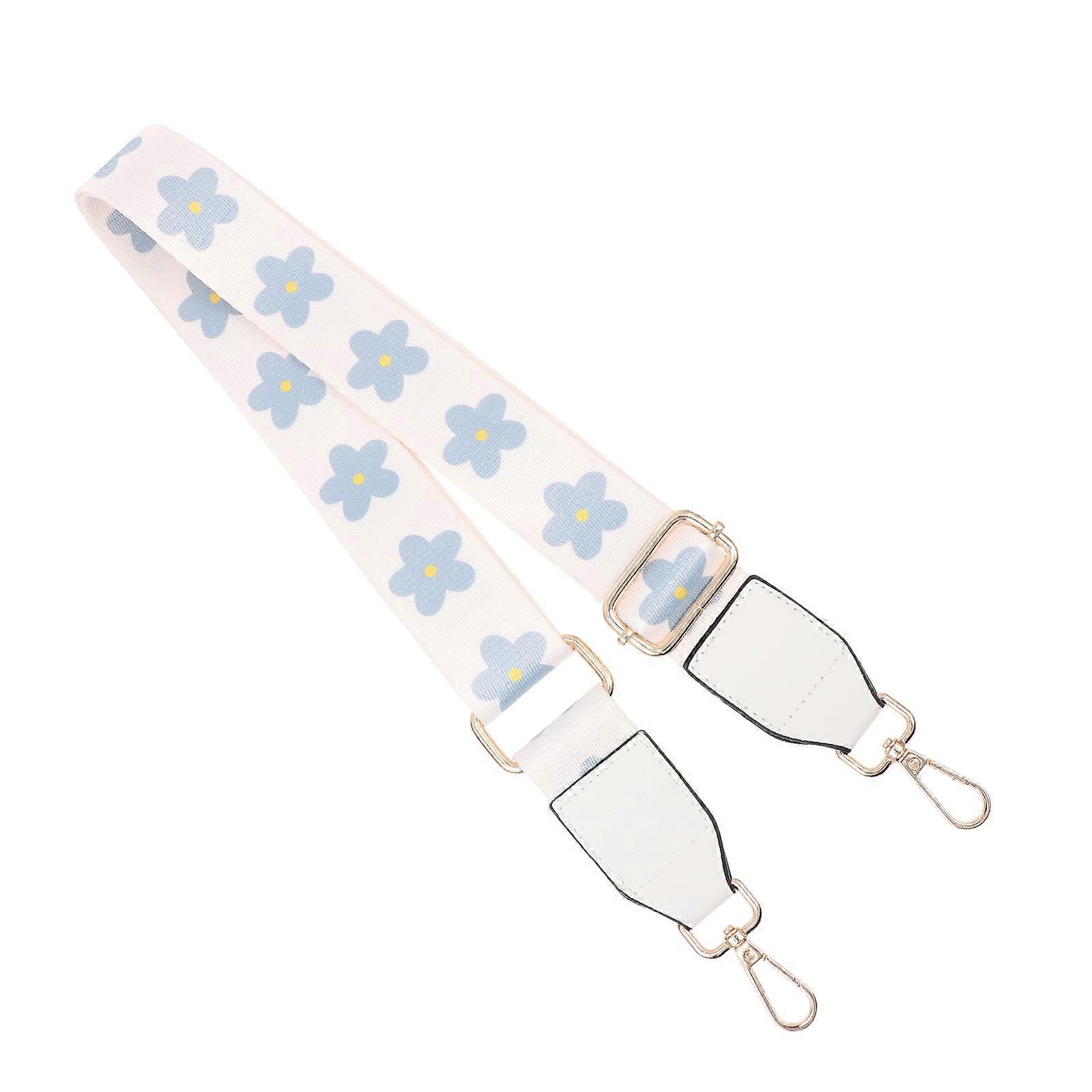 White Bag Shoulder Strap Replacement Strap with Hook for Decoration Use
