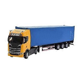 Alloy Container Lorry Toy with Sound and Light Effects, Realistic Simulation Model for Kids, Multiple Colours