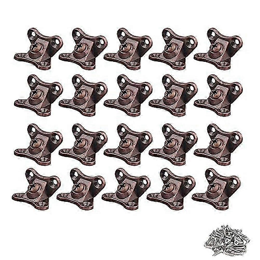 Removable Combination Butterfly Corner Code, Angle Corner Brackets, Heavy Duty Shelf Brackets, L Bracket, (Red Bronze)