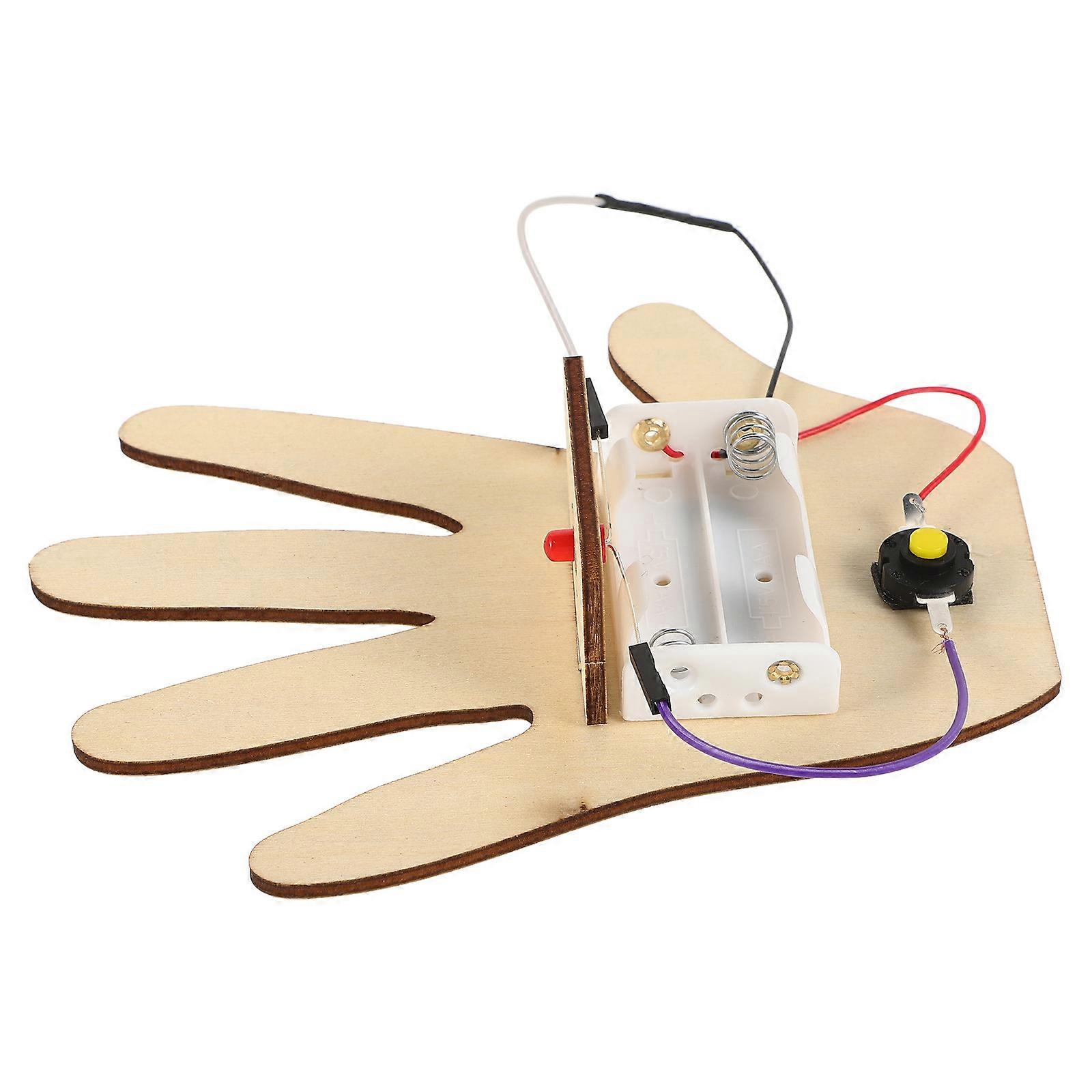 Electric Circuit Experiment Toy Game Button DIY Science Kit 1Set