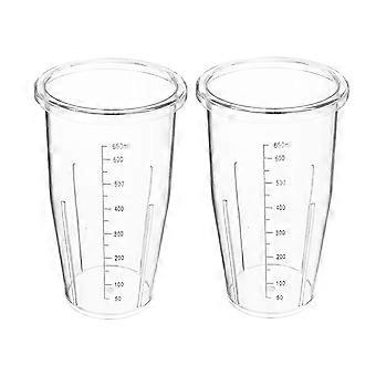 2 Ersatz-Mixbecher – 650 ml Messbecher, kompatibel mit verschiedenen Mixern für Entsafter und Smoothies