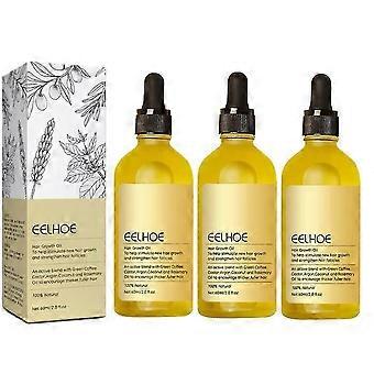 1-3X 60ml Natural Hair Growth Oil, Veganic Natural Hair Growth Oil Anti Hair Loss Treatments Nourishing Scalp