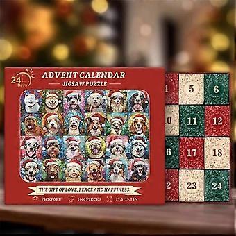 Rzp Hyvää Joulua Adventtikalenteri Koiran palapeli - Koiran palapeli 1000 palaa oletus