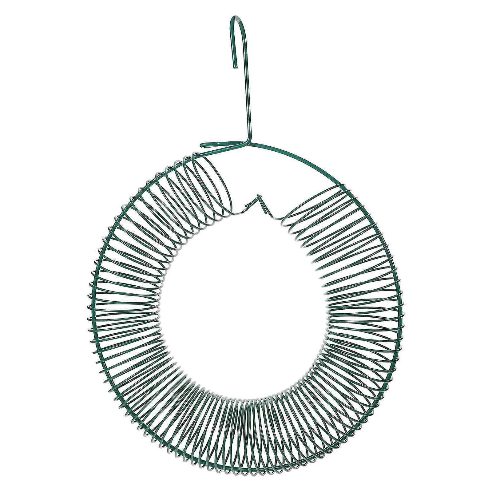 1pc Creative Hanging Wreath-Shaped Bird Feeder Chic Spring Bird Feeder