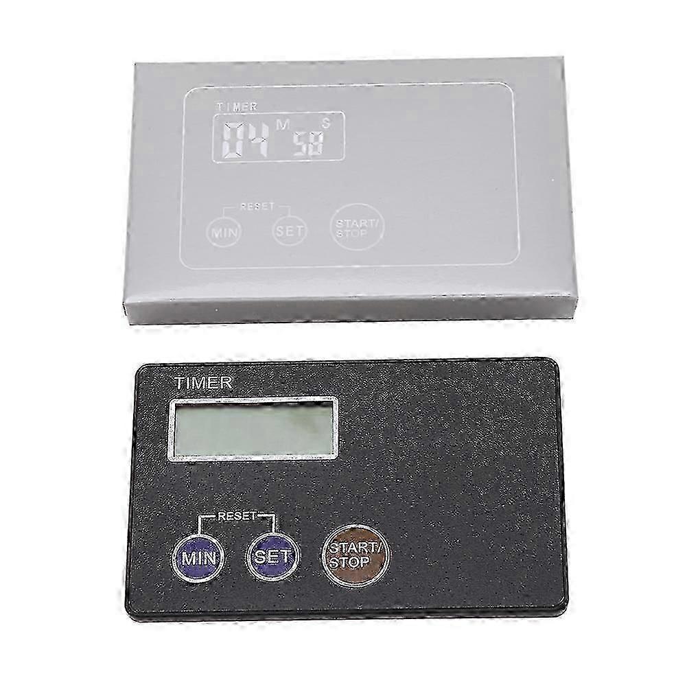 Digital Countdown Timer, Compact Pocket Size, LCD Display, 99-Minute Timer with Alarm, for Study, Rest, Cooking