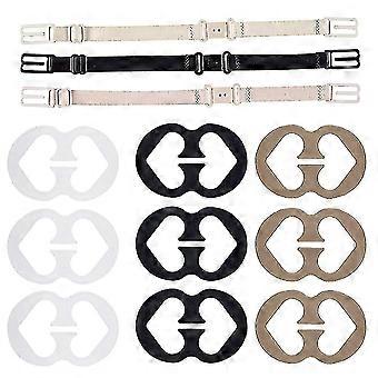 12 Pcs Bra Strap Clips Escondem Suportes de Alças, Ajustável Bra Strap-t