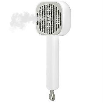 4 in 1 Self Cleaning Pet Steam Brush compatible with Shedding with Quiet Motor - Elimination Flying Hair - Keep Your Clothes Clean