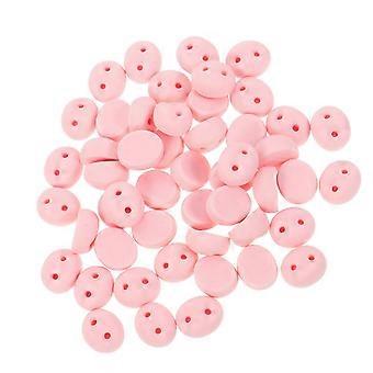 50pcs Pig Nose Resin Craft Pieces for DIY Plush Repair, Crochet Projects, Halloween Crafts & Creative Educational Activities – Realistic Design