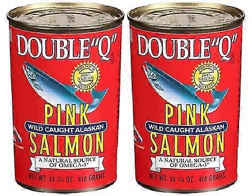 Double Q Vildfångad Alaskan Rosa Lax 2 Packa