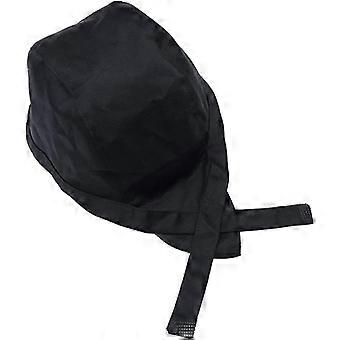 1 stuk koksmuts pet keuken catering schedel cap lint cap tulband (zwart)