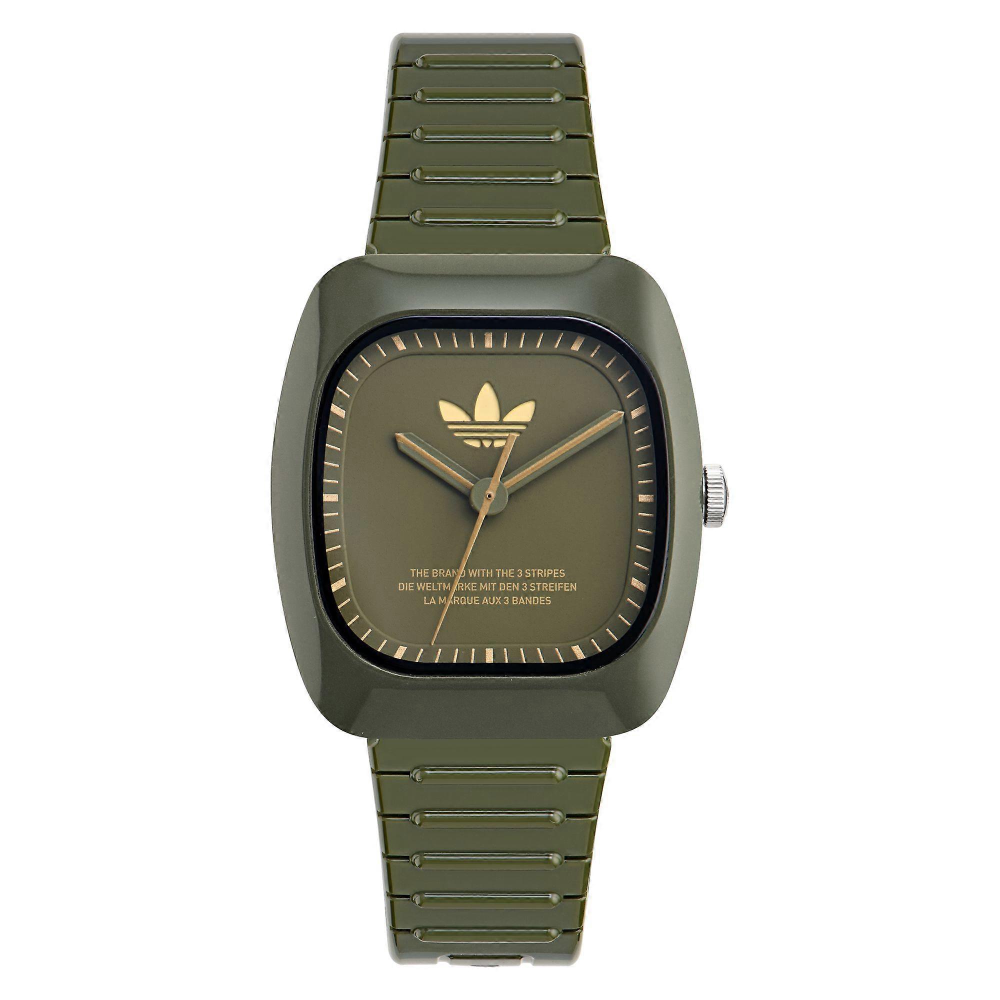Adidas Unisex Saat RETRO WAVE ONE Seramik Yeşil AOSY24031 | Fruugo TR