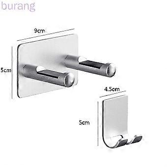 Wandhalterung aus Aluminium mit Klebestreifen, Ersatzteil für Steckerhaken, passend für die Halterung des Dyson Haartrockners.