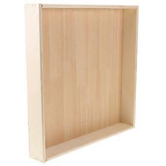 Kids Sand Tray Wooden Sandbox Indoor Outdoor Activities Sandbox Kids Plaything Outdoor Sand Box Indoor Sandbox Sand Tray (L)