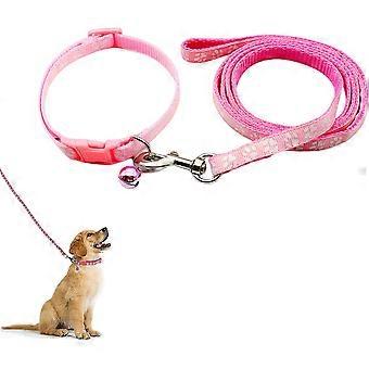 Small Dog Collar and Leash Set, Adjustable Collar and Leash for Small