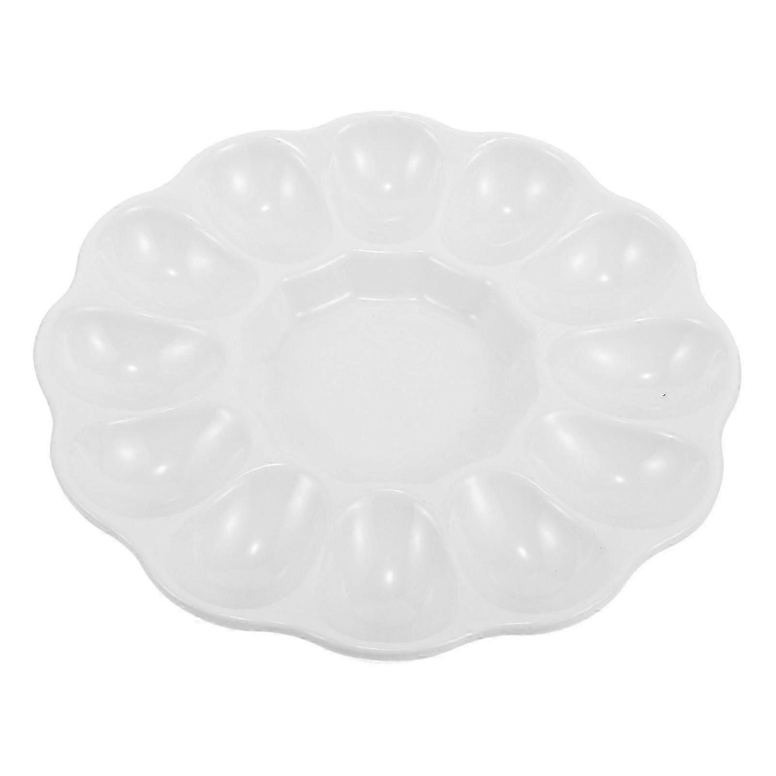 Egg Platter Ceramic Deviled Egg Tray Catering Platter Eggs Serving Tray