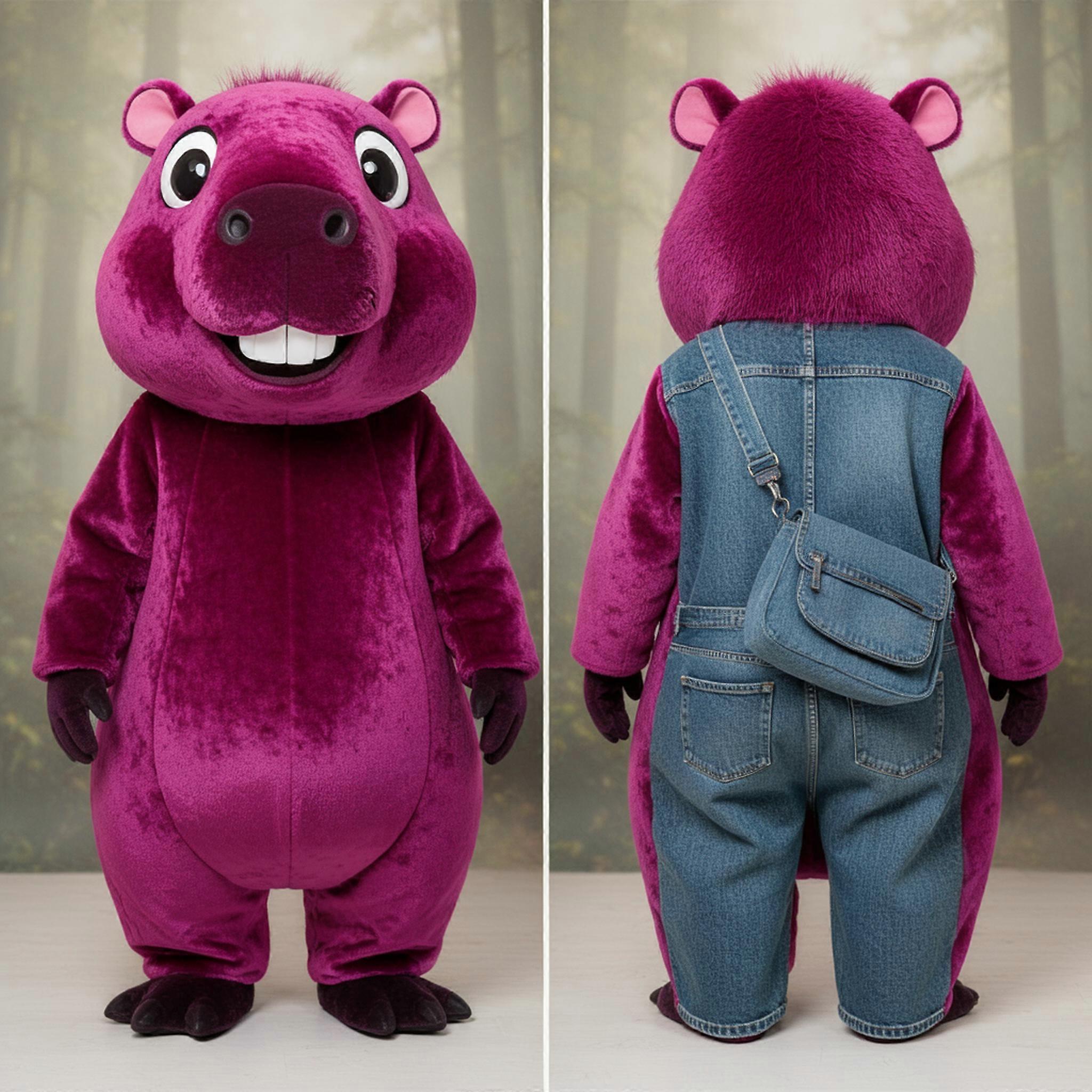 MASTICOT Magenta Plush Capybara Mascot
