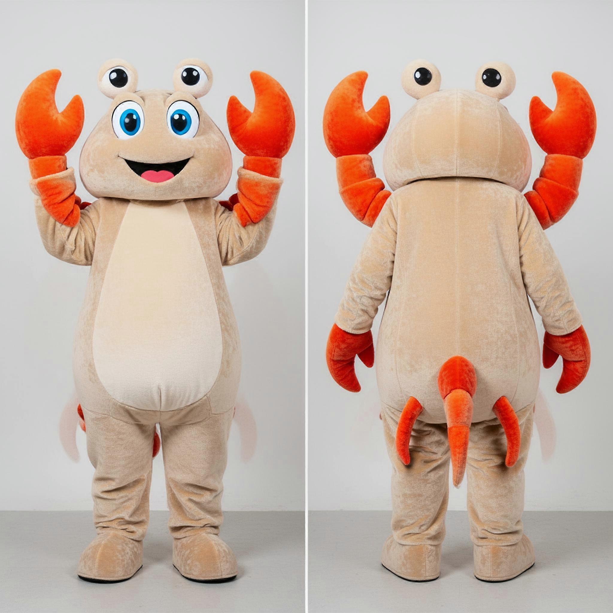 MASTICOT Beige Velvety Crab Mascot