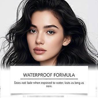 Long Lasting Black Waterproof Hair Touch Up Pen Plant Based Fast Gray Hair Concealment for Special Events and Daily Wear