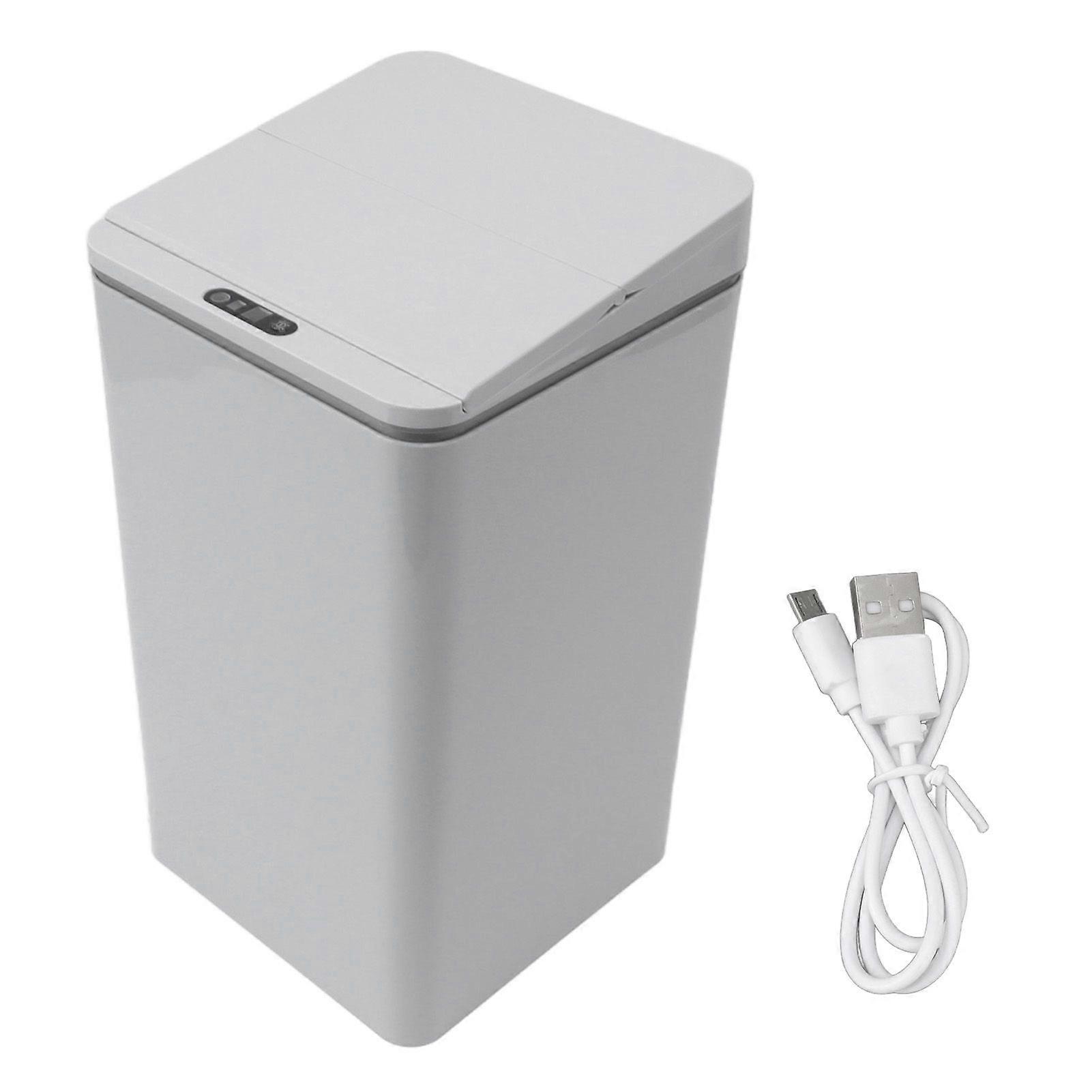 Motion-Sensing, Space-Saving, Minimalist 9L Trash Can