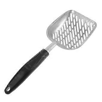 Pet Litter Scoop Silver Aluminium Alloy for Comfortable Grip 1Pcs