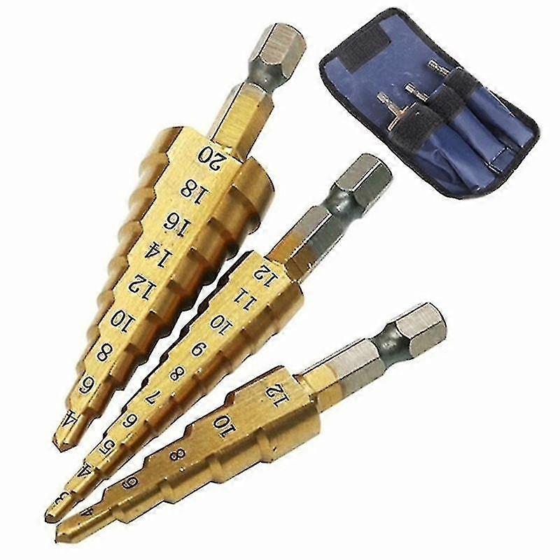 3/5pcs Hss Cobalt Multiple Hole 50 Sizes Step Drill Bit Set Tools-hao
