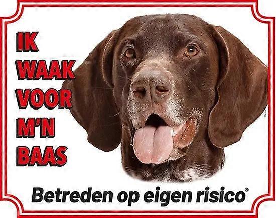 Sticker King German Shorthaired Pointer Warning Sign