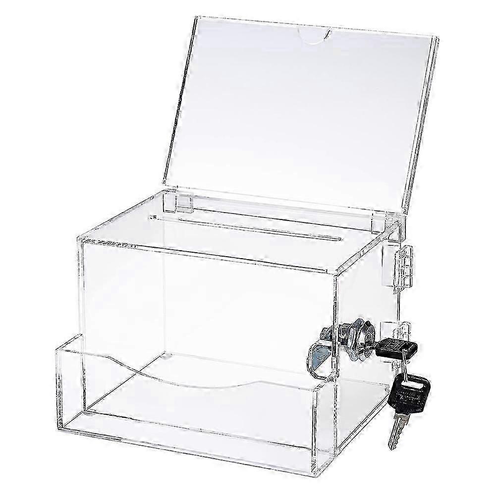 Clear Acrylic Lockable Suggestion Box