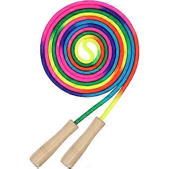 Springseil für Kinder mit Holzgriff Springseil, 9ft Springseil für Mädchen Jungen Blau