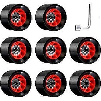 8er-Pack 95A, Indoor-Quad-Rollschuh-Räder für Roller-Derby-Eisschnelllauf, Artistic-, Jam-, Rink- und Rhythm-Skates