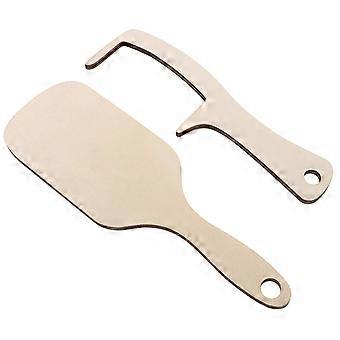 Wooden Bald Comb for Men Comb 2Pcs Bald Hair Styling Tool