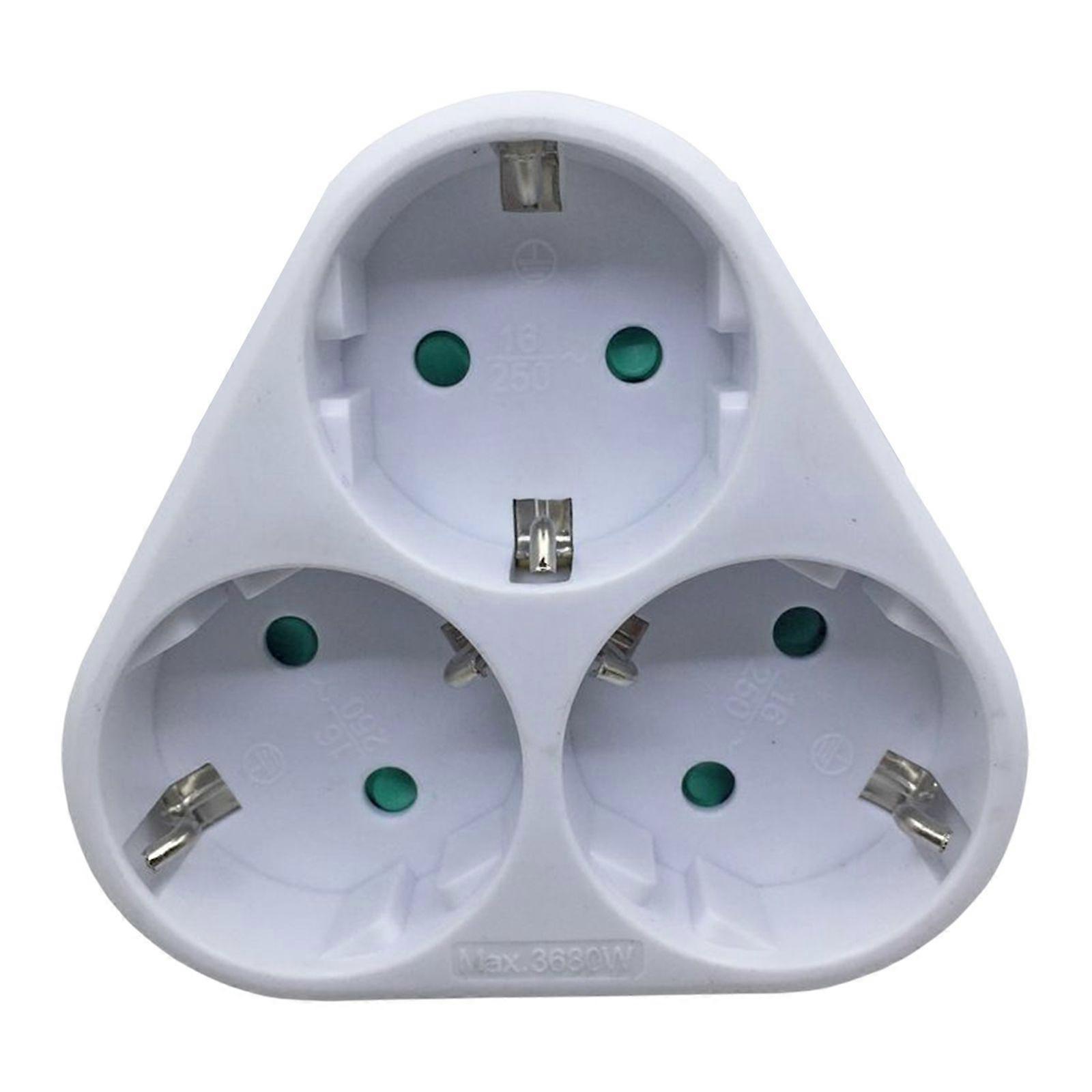 Power strip, multiple socket outlet, Euro socket, 3-way USB
