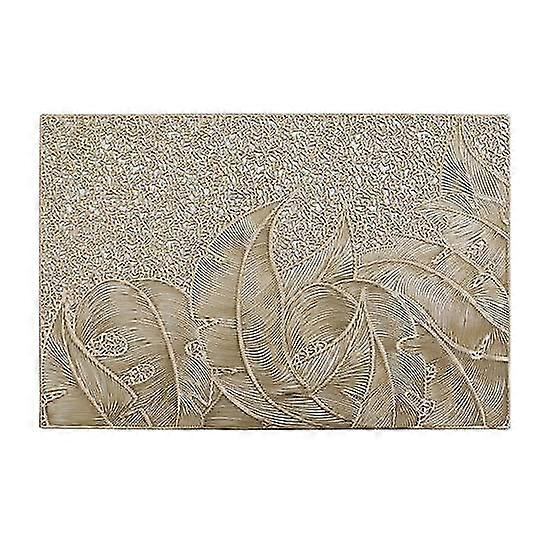 Gold Hollow Heat Resistant Rectangle Mat