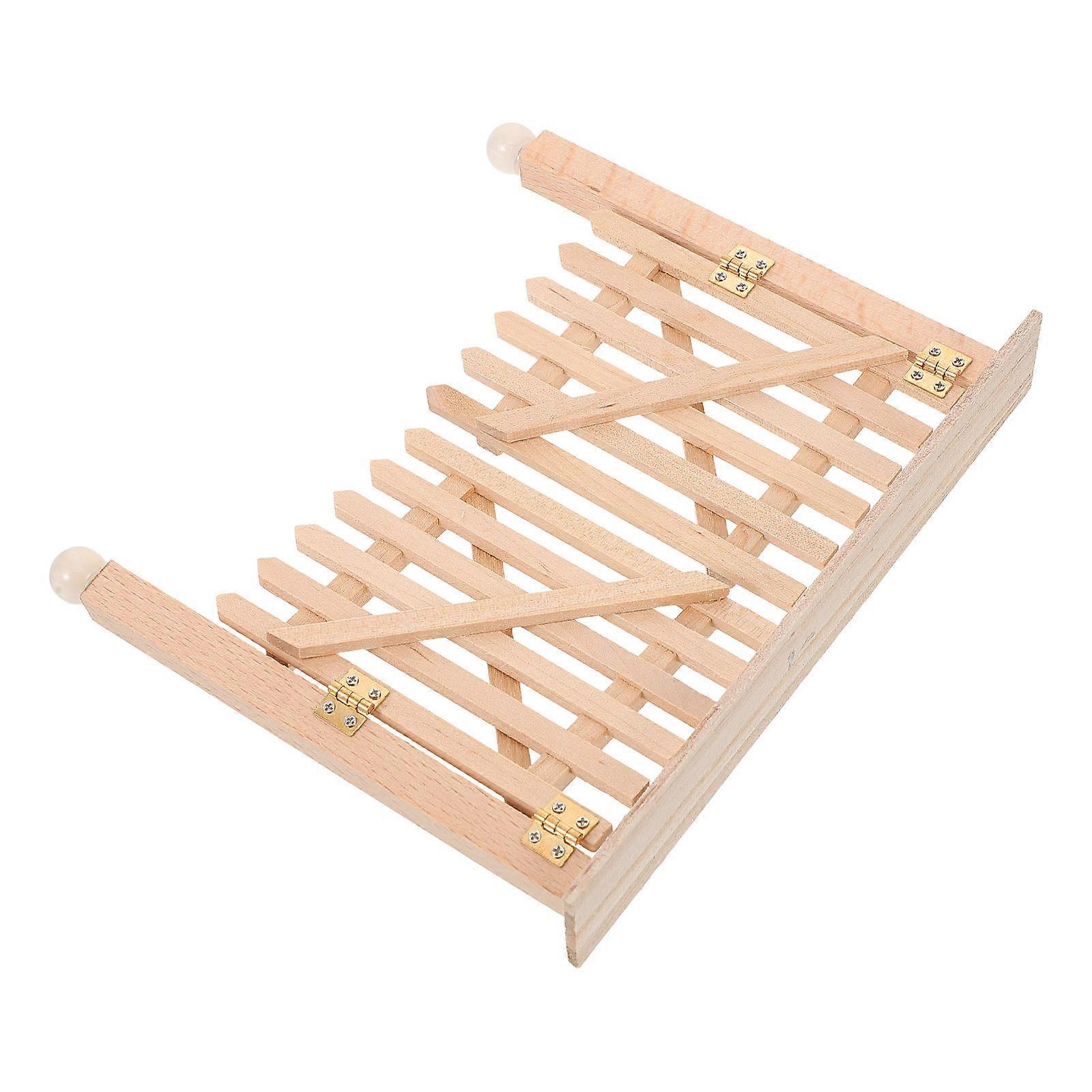 DIY Miniature Wooden Dollhouse Gate with Double Door Functionality