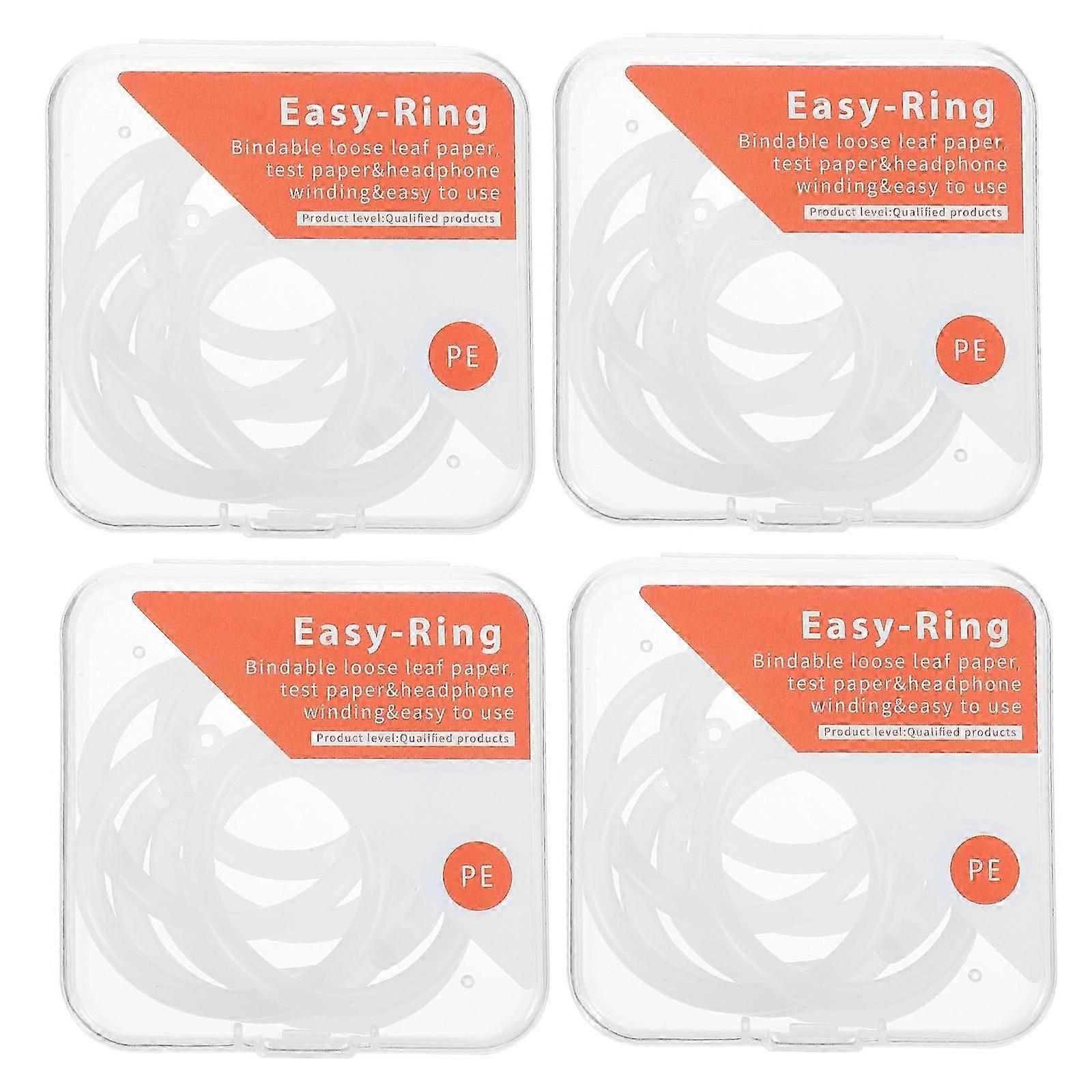 Binder Rings Plastic Book Rings for Binding 4 Boxes with Pe Material