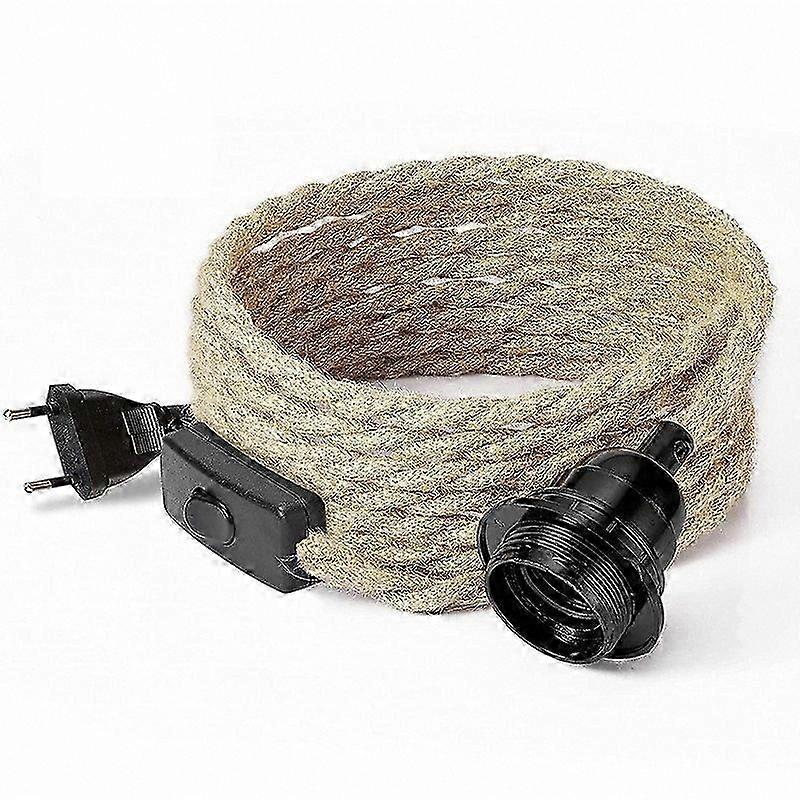 Natural Hemp Pendant Lighting Kit