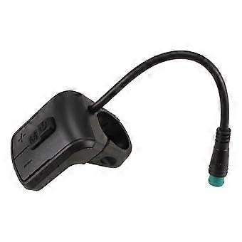 860C LCD Colour Display Switch Key for Bafang Mid Drive Motor Mountain Bike 5Pin Plastic Black