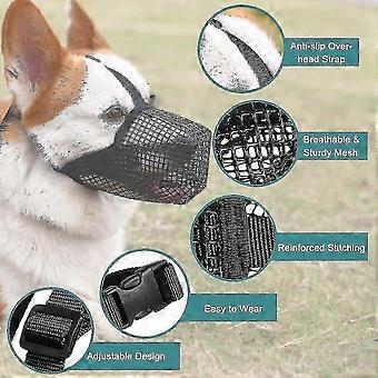 Soft Mesh Dog Muzzle Adjustable Breathable Anti Bite Barking for Small Medium Large Dogs ryx